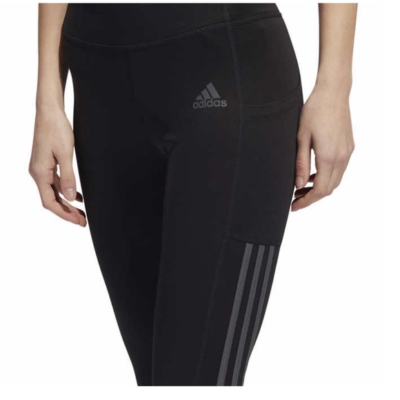 adidas Ladies' 3-Stripe Capri, Black (size : S, M, L, XL, XXL) - Picture 3 of 9